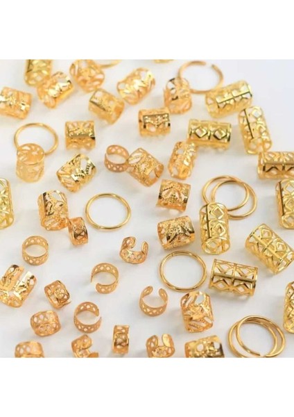 Bohem Saç Halkası-Saç Küpesi Halkalı Karışık Model Seti 10 Lu Hair Charms ( BC-1139 ) fiyatları