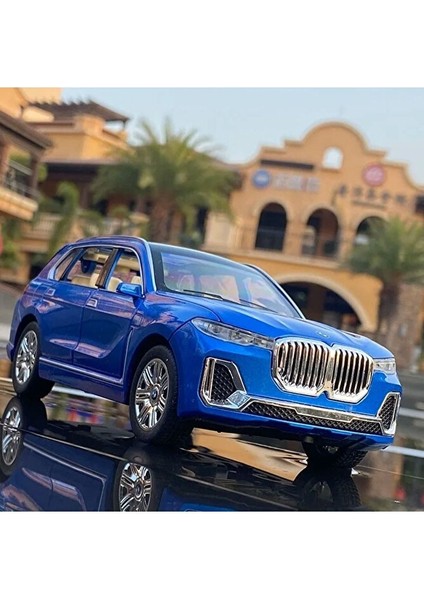 Bmw X7 Araba 1:24 Diecast Metal Model Araba Koleksiyon Araba Sesli Işıklı Bmw Jip Suv Araba
