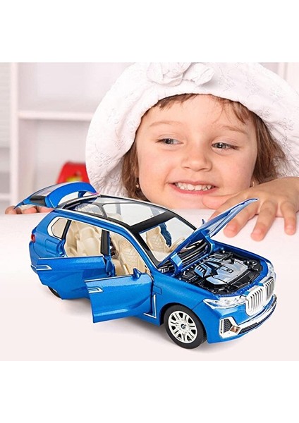 Bmw X7 Araba 1:24 Diecast Metal Model Araba Koleksiyon Araba Sesli Işıklı Bmw Jip Suv Araba fırsatları