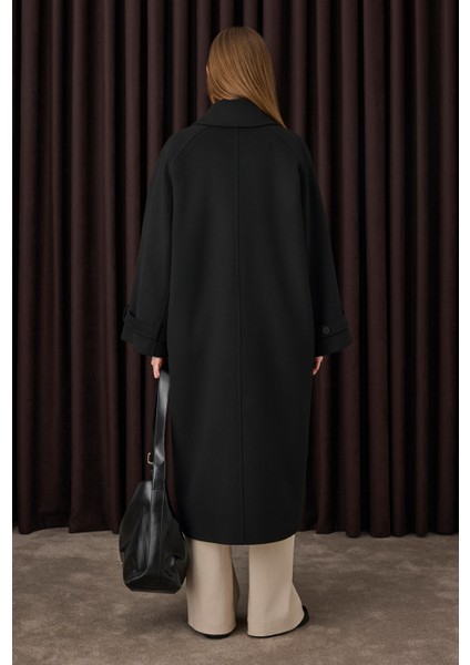 Yaka Detaylı Kaban Siyah indirimleri