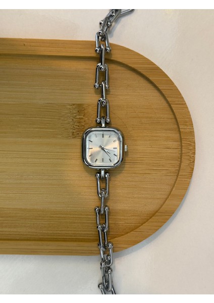 Gümüş Tiffany Saat