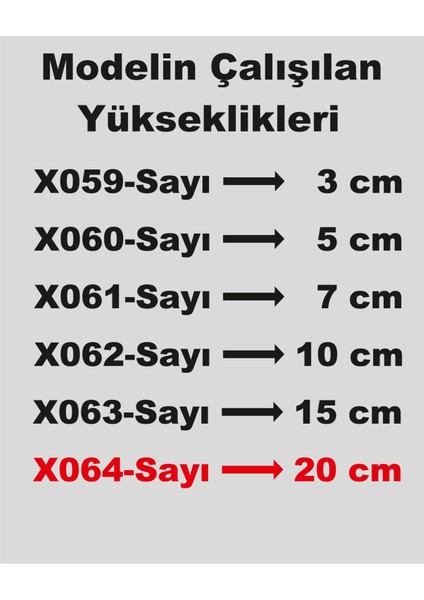 Stencil Rakam Boyama Şablonu X064-SAYI fırsatları