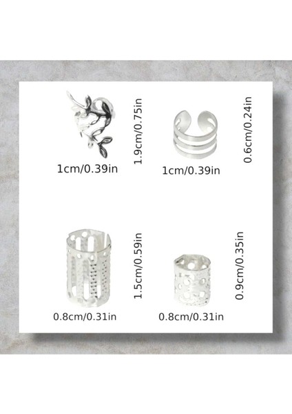 Bohem Saç Halkası Saç Küpesi Yapraklı Model Seti 10 Lu Hair Charms ( BC-1034 ) fiyatları