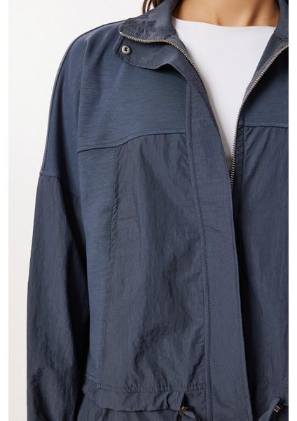 Dik Yaka Paraşüt Garnili Modal Takım LBY0028 Füme fırsatları