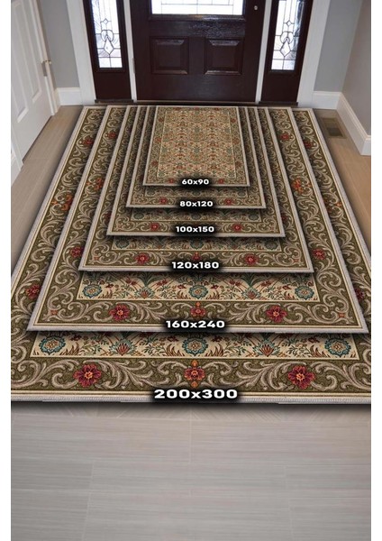 Çiçek Desenli Salon Halısı, Maksimalist Ev Dekoru, Antik Halı, Yıkanabilir Geleneksel Halı indirimleri