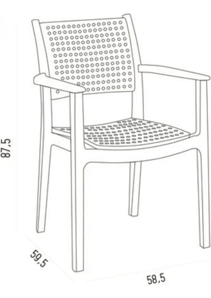 Holiday 4'lü Atlas Sandalye modelleri