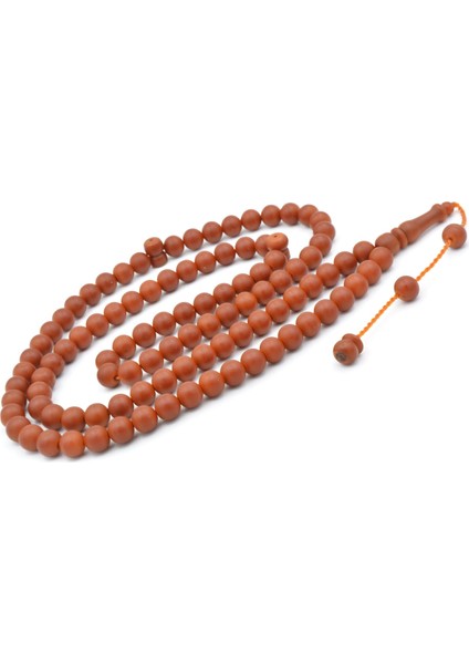 Sistemli Küre Kesim 99 Luk Turuncu Fiber Tesbih 8 mm modelleri