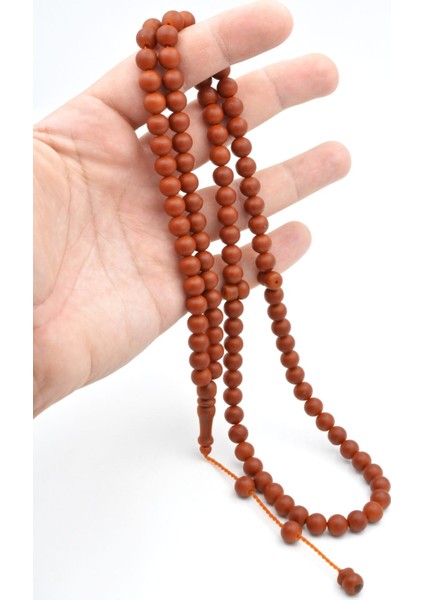 Sistemli Küre Kesim 99 Luk Turuncu Fiber Tesbih 8 mm indirimleri