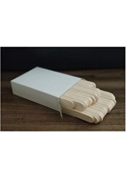 Tek Kullanımlık Ahşap Ağda Spatulası 400 Adet Kaliteli Tahta Yapı ile