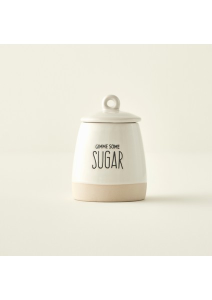 Bohemia Stoneware Şekerlik Beyaz (8X11 Cm)