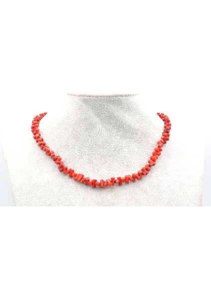 Choker Model Doğal Dal Kırmızı Mercan Kolye fırsatları