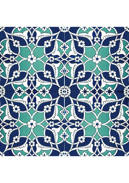 20x20 Cm Ac 80 Selçuklu İznik Desen Kütahya Çini Karo fiyatları