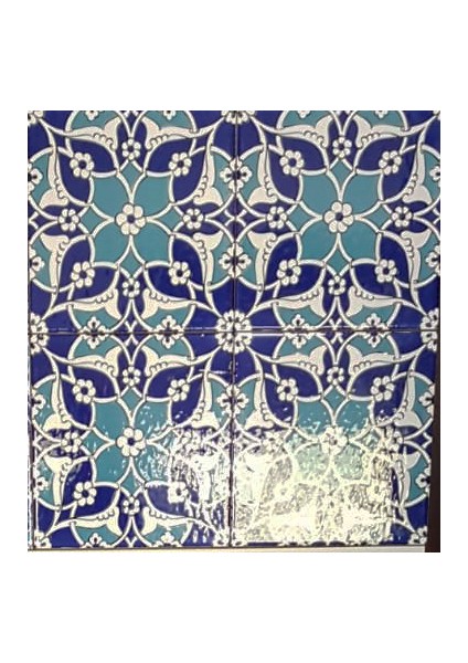 20x20 Cm Ac 80 Selçuklu İznik Desen Kütahya Çini Karo modelleri