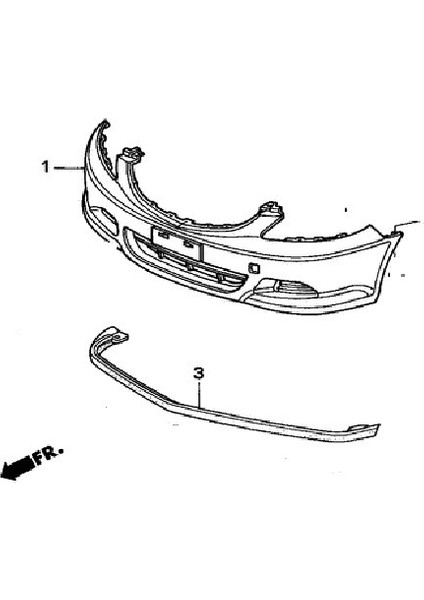 Ön Tampon Spoyleri City 2006-