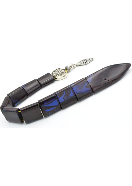 Usta Işi Balık Model Hareli Lacivert Sıkma Kehribar Tesbih fiyatları