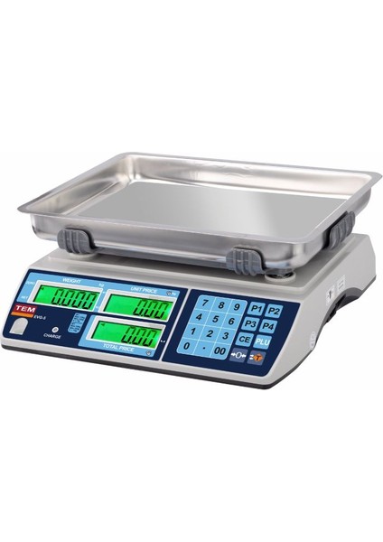 Tem Fıyat Hesaplamalı Terazi Evg-5 30 kg 5 gr
