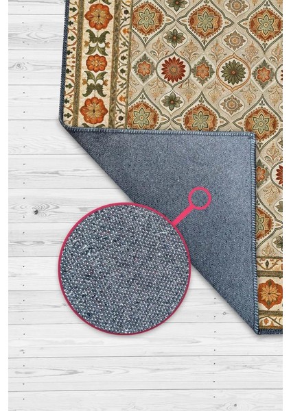 Klasik Tarz Çiçek Desenli Oda Halısı, Antik Maksimalist Ev Dekoru, Yıkanabilir Dokuma Pamuk Tabanlı Kaymaz Tabanlı Halı fiyatları