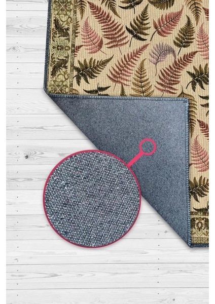 Sıcak Renkli Botanik Oturma Odası Dekoru Halısı, Yıkanabilir Dokuma Pamuk Tabanlı Kaymaz Tabanlı Halı fiyatları