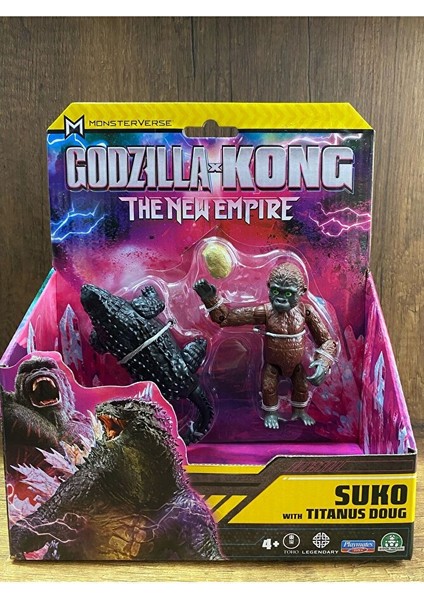 Godzılla ve Kong Aksiyon Figür Suko With Titanus Doug Suko Tıtanus Doug Figür