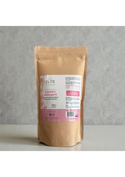 Doğal ve Vegan Sertifikalı Toz Çamaşır Deterjanı ( Lavanta Yağlı ) 400 gr