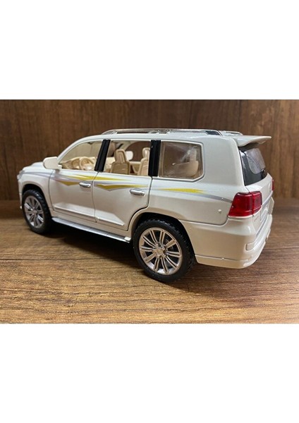 Toyota Land Cruıser Jip Model Araba 4 Kapı Bagaj Kaput Açılır Sesli ve Işıklı Land Cruıser Model Jip modelleri