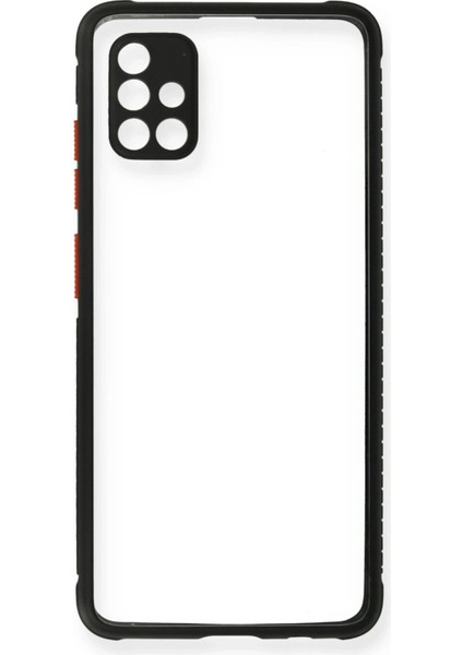 OMR02 Samsung Galaxy A71 Kılıf Miami Şeffaf Silikon - Siyah fiyatları