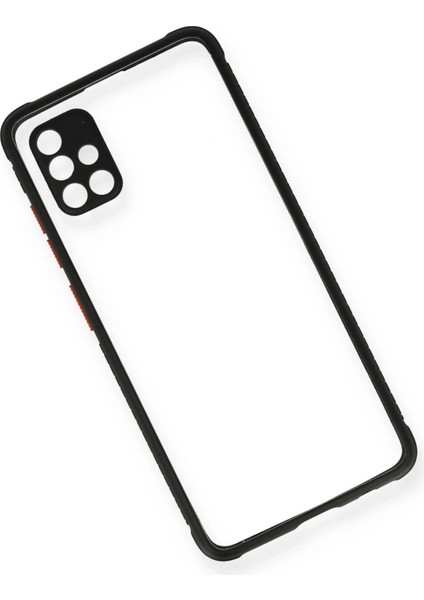 OMR02 Samsung Galaxy A71 Kılıf Miami Şeffaf Silikon - Siyah modelleri