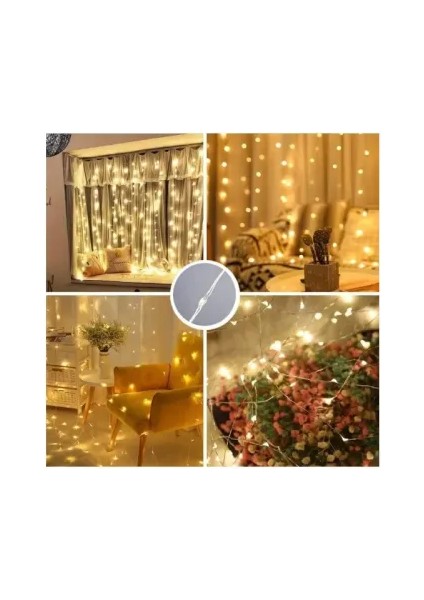 8 Fonksiyonlu Uzaktan Kumandalı Peri Perde LED - 3x3 Metre Günışığı fiyatları