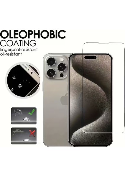 Iphone 15 Pro Max Şeffaf Premium Ekran Koruyucu Cam fırsatları