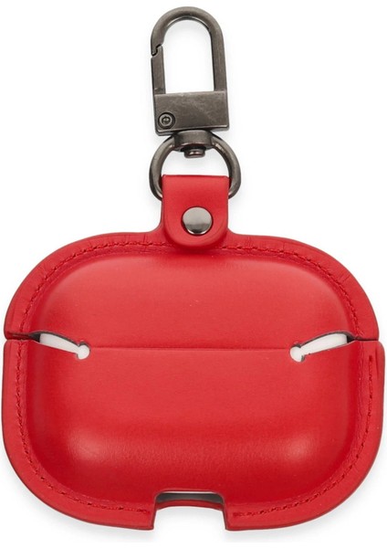 CPT83 Airpods Pro 2 (2.nesil) Çanta Deri Kılıf - Kırmızı fiyatları