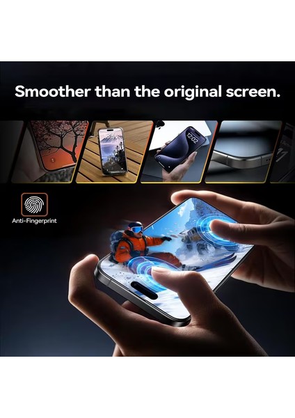 Iphone 15 Pro Max Şeffaf Premium Ekran Koruyucu Cam