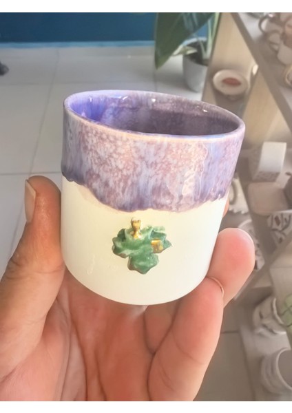 El Yapımı 90ML Yaprak Detaylı Seramik Espresso Fincanı – Doğal Dokunuşla Kahve Keyfi modelleri