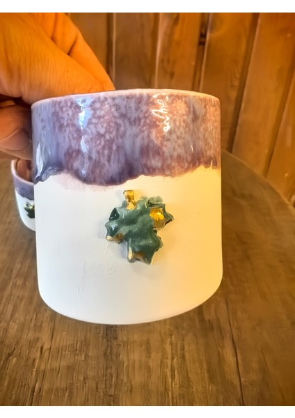 El Yapımı 90ML Yaprak Detaylı Seramik Espresso Fincanı – Doğal Dokunuşla Kahve Keyfi indirimleri