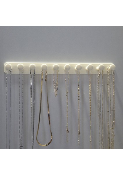 Takı Kanca Rayı Organizer Askılık 10 Bölmeli Askılık