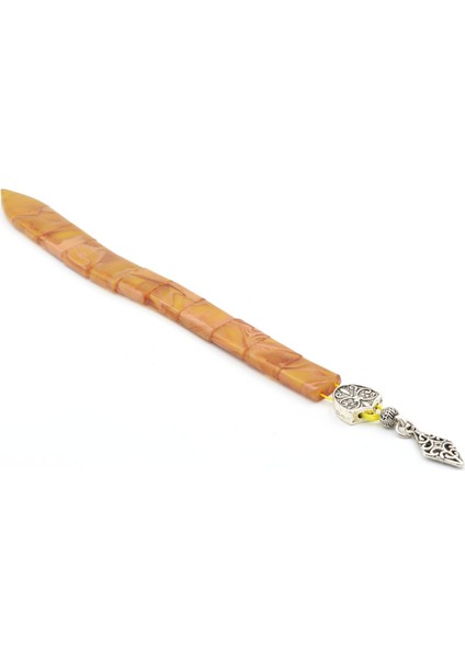 Usta Işi Balık Model Hareli Sarı Sıkma Kehribar Tesbih modelleri