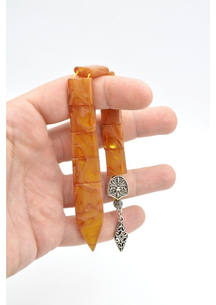 Usta Işi Balık Model Hareli Sarı Sıkma Kehribar Tesbih indirimleri