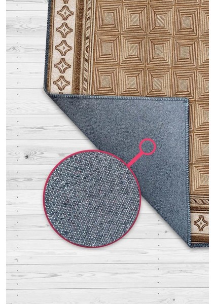 Rustik Halı, Ahşap Oda Dekoru Için Yıkanabilir Minimlasit Halı, Bordürlü Gelneksel Halı fiyatları