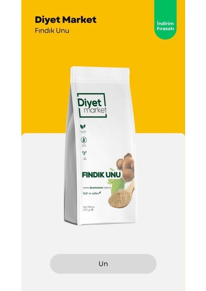 Glutensiz Fındık Unu 250 gr