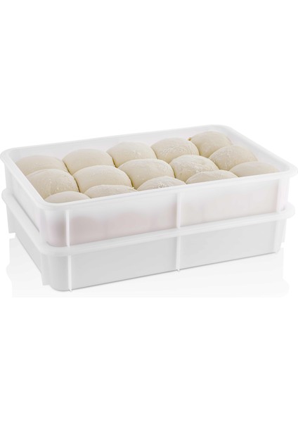 (Pe) Kırılmaz Pizza Hamur Kabı & Kapağı – Restoran, Otel, Fırın ve Pizzacılar Için - Dayanıklı Hamur Saklama Teknesi fiyatları