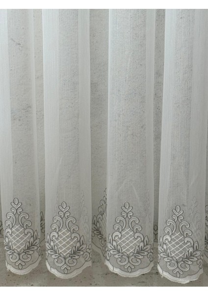 Parlak Damak Desen Tül Perde 1/3 S I K Pile fiyatları