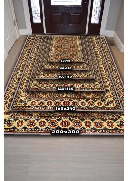 Orta Asya Tarihi Temalı Etnik Oturma Odası Halısı Yıkanabilir Salon Halısı fırsatları