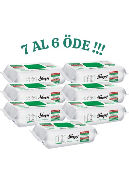 Easy Clean - 7 Al 6 Öde - Beyaz Sabun Katkılı Yüzey Temizleyici -100'LÜPAKET / 7X100 ( 700 Yaprak )