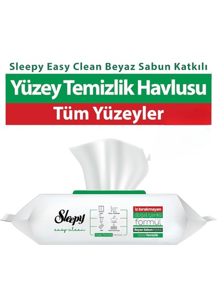 Easy Clean - 7 Al 6 Öde - Beyaz Sabun Katkılı Yüzey Temizleyici -100'LÜPAKET / 7X100 ( 700 Yaprak ) fırsatları