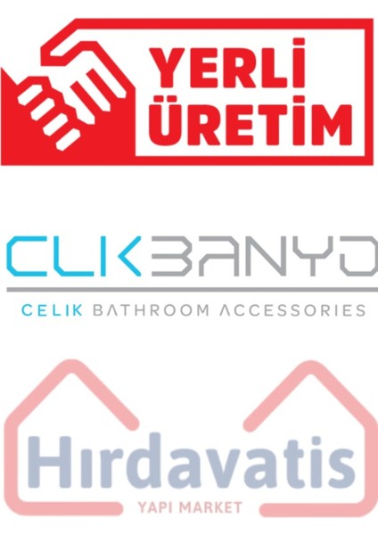 Paslanmaz Pirinç Vizyon 2'li Bornozluk, Şık ve Dayanıklı Banyo Aksesuarı modelleri