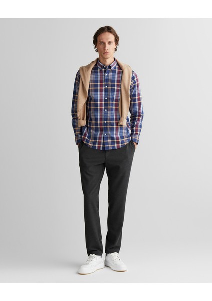 Erkek Yeşil Regular Fit Düğmeli Yaka Çizgili Gömlek 3250212.423 modelleri