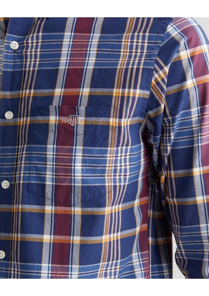 Erkek Yeşil Regular Fit Düğmeli Yaka Çizgili Gömlek 3250212.423 indirimleri