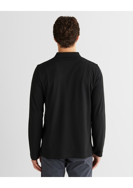 Erkek Siyah Regular Fit Polo Yaka Polo 2425334T.5 fiyatları
