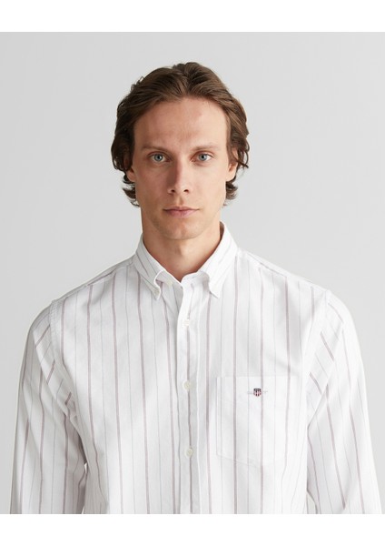 Erkek Beyaz Regular Fit Düğmeli Gömlek 3250215.110 fırsatları