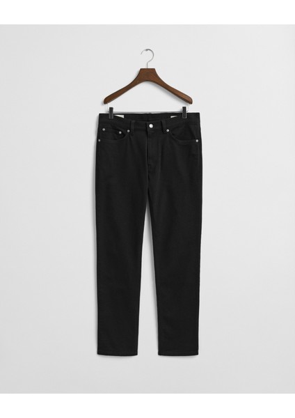 Erkek Siyah Regular Fit Soft Twill Jean 1000501.5 fırsatları