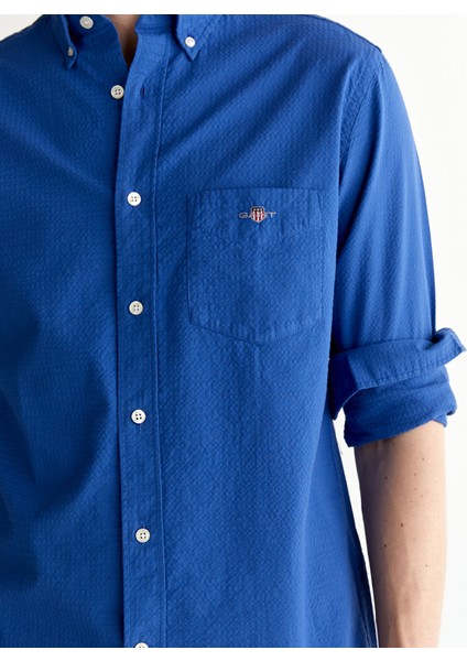 Erkek Lacivert Regular Fit Düğmeli Yaka Gömlek 3250035.407 indirimleri